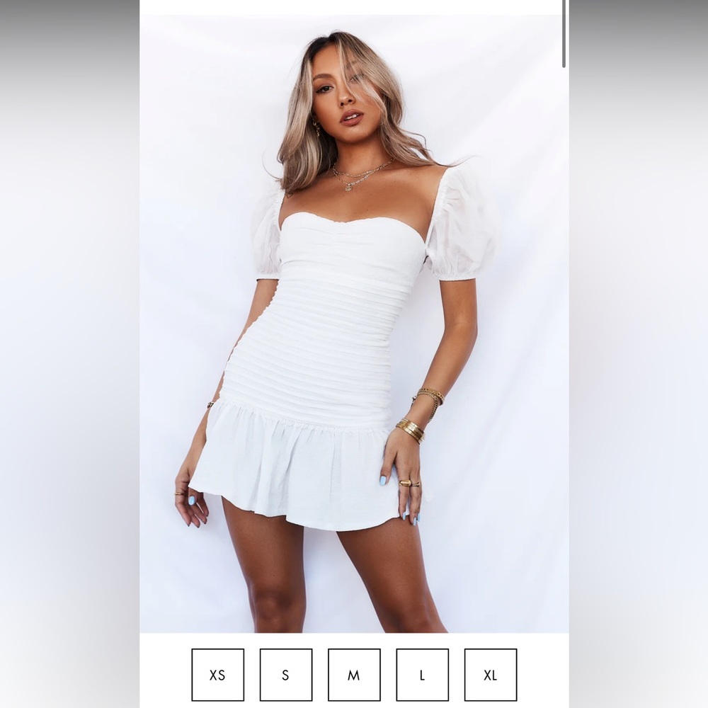 Hello molly White dress, still in the packaging